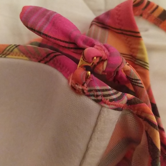 Victoria's Secret Madras Plaid Pink Bikini - Picture 6 of 6